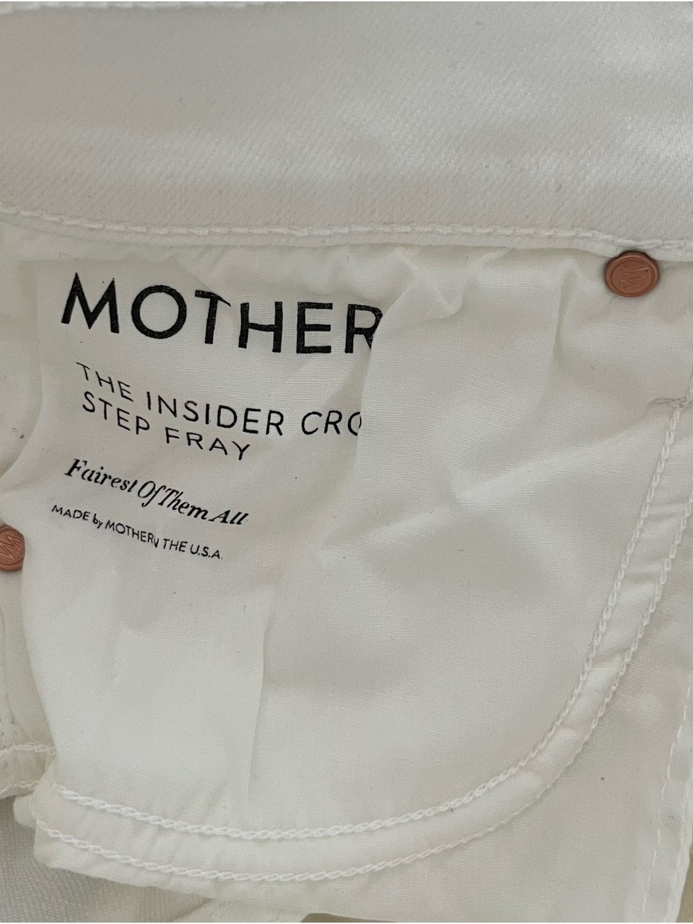 MOTHER Insider Crop Step Fray in Fairest of Them All Size 30 New with tags. - Picture 9 of 12